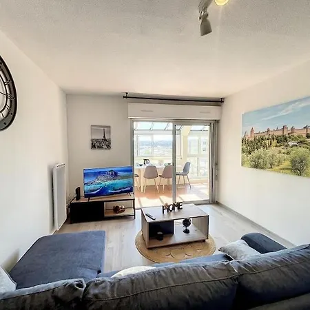 Le Panoramique - Sublime Vue Sur La Cite Apartment Carcassonne Exterior photo